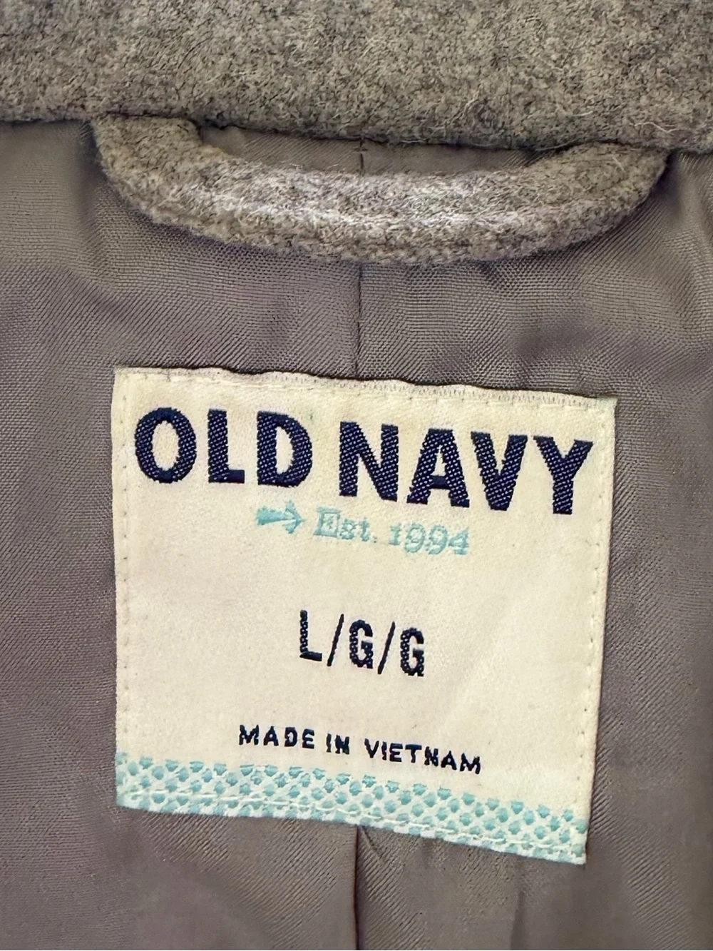 Old Navy Gray Women's Double-Breasted Peacoat - Picture 6 of 6